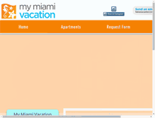 Tablet Screenshot of mymiamivacation.net